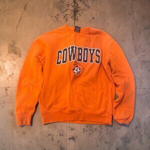 Men's Colosseum Orange Oklahoma State University Cowboys Sweatshirt Size Small